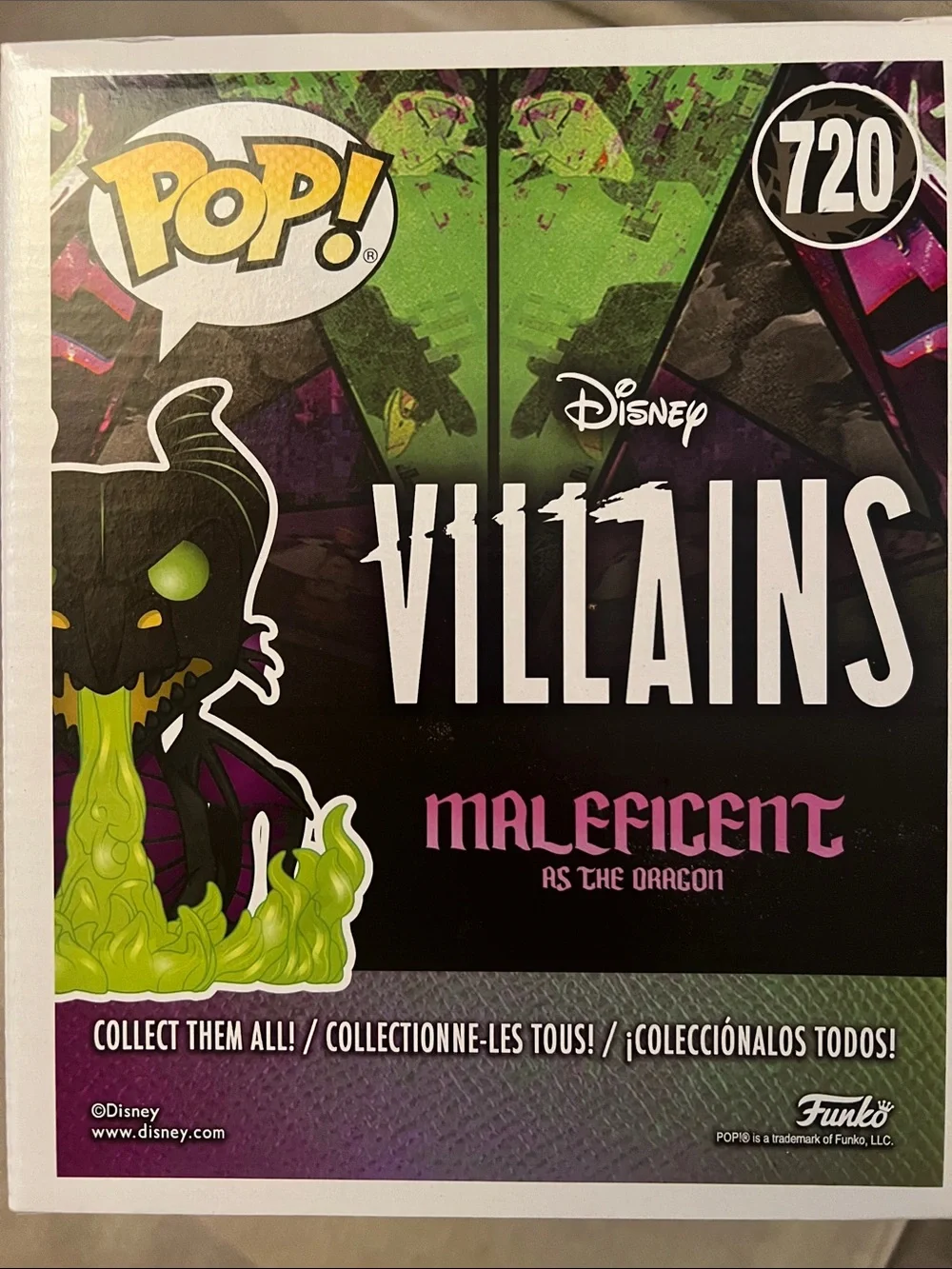 Funko Pop! Disney Villains #720 Maleficent As The Dragon Box Lunch Exclusive 6”